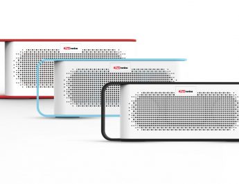 Portronics - SoundGrip - Portable Bluetooth Stereo Speaker With Mic and Aux