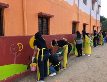 Ugly Indians spruce up a Government School along with Embassy and WeWork