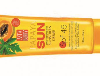 Astaberry Papaya Sun Daily Nourishing Sunscreen with SPF 45