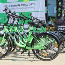 Mahindra World City - Chennai introduces eco-friendly - intra-city bicycle sharing 2