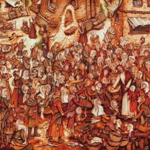 Milburn Cherians astounding artwork on display in New Delhi - THE HEALING - 152X61CMS