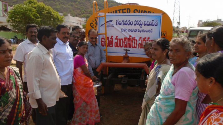 Gangavaram Port launches drinking Water Distribution Program for nearby villages