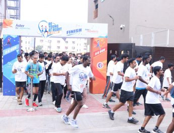 Aster RV and Aster CMI Hospitals in association with Aster Volunteers organized BE YOUNG AT HEART 5K RUN