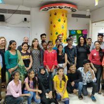 Firstlady of New Jersey - Tammy Murphy - interacts with Magic Bus children during her historic visit toIndia