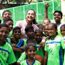 Mamangam star Prachi Tehlan celebrates birthday playing basketball with underprivileged kids