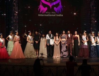 Miss and Mrs International 2019 - Ms Sonnalli Seygall Actress - Aman Yatan Varma and Team