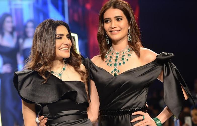 Queenie Singh and Karishma Tanna take a bow at the Jewels by Queenie show