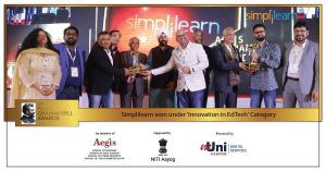 Simplilearn Wins 10th Aegis Graham Bell Award for Innovation in Edtech