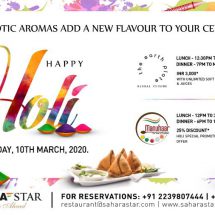 This HOLI have a ravishing rendezvous at Hotel Sahara Star