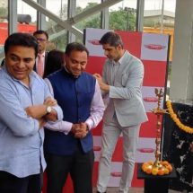 Traditional lighting of lamp at FSTC Hyderabad facility inaugural