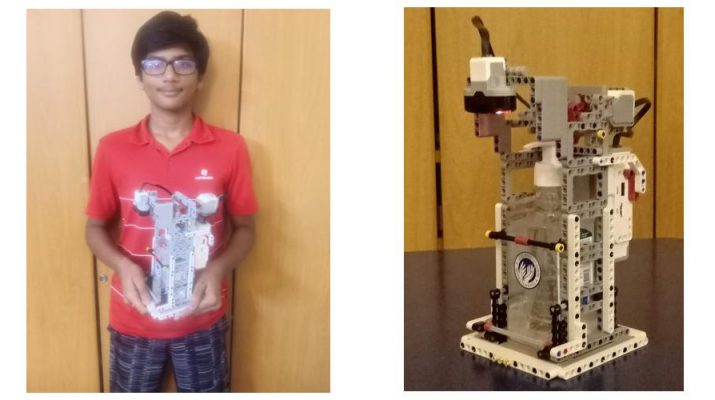 14-year-old Bengaluru boy develops ‘no-touch hand sanitizer dispenser