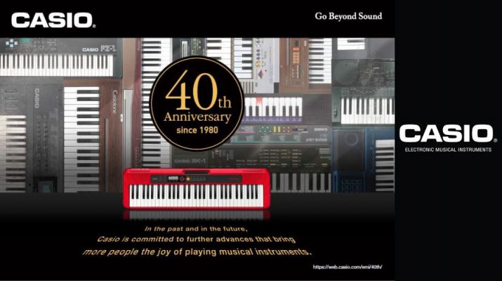 CASIO Celebrates 40th Anniversary of Electronic Musical Instruments