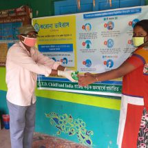 Distribution of Hygiene material