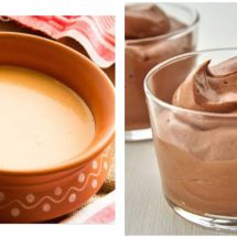 Homemade Dessert Recipes - Chocolate Mousse and Apple Baked Yogurt