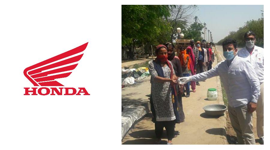 Honda India Foundation supporting with food packets