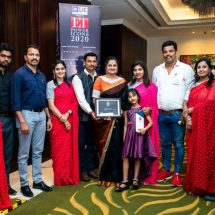 Sunitha Manjunath and her team at Sumanaa Foundation after receiving the prestigious ET Power Icons Award