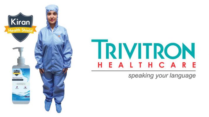 Trivitron Healthcare launches its Kiran Health Shield range of Hand Sanitizers and Protective Coverall