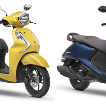 Yamaha Fascino 125 FI - Yellow - Blue