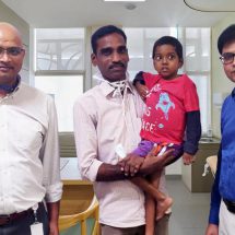 Dr Sonal Asthana - Mr. Muni Swamy - father of Raghavi and Dr Mallikarjun Sakpal - Aster CMI Hospital