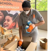 Embassy Group - Consortium of Corporates - Distribution of sanitizers - SSLC Exams