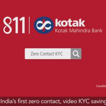 Kotak 811 Campaign on Indias First Zero-Contact - Video KYC Savings Account
