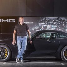 Martin Schwenk - MD and CEO - Mercedes-Benz India with the new AMG GT R