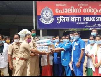 Meditrina Hospital Nursing Staff - Masks - Hand Sanitizers - Eravipuram Station