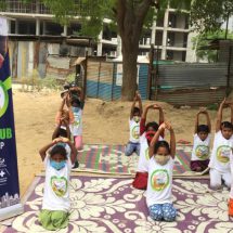 International Yoga Day - 6th Edition - Children of Construction Workers - iMpower Club