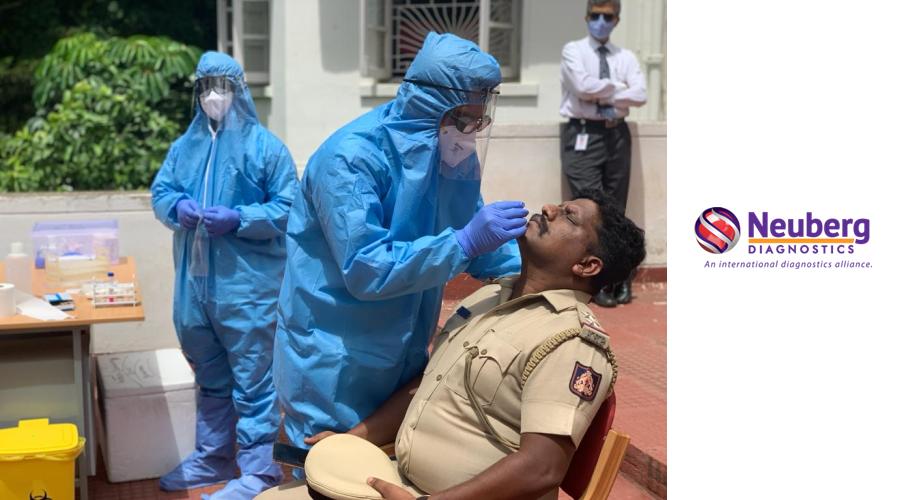 Neuberg Diagnostics - Covid19 testing - Police personnel - Bengaluru