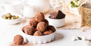 Olive chocolate truffle