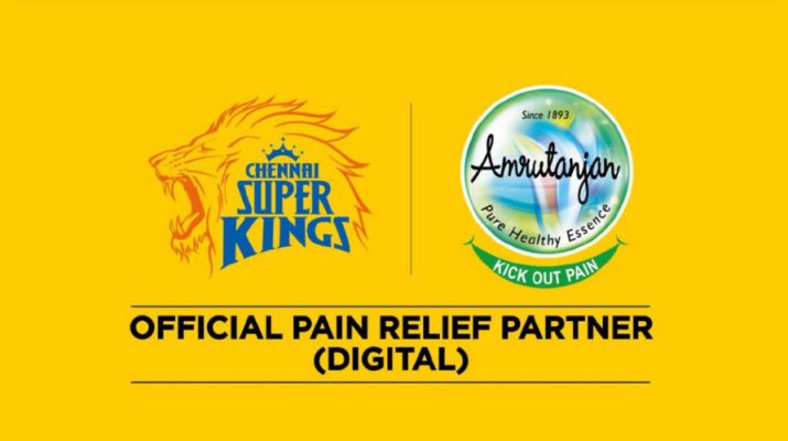 Amrutanjan is Official Pain Relief Partner-Digital for Chennai Super Kings - IPL 2020