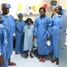 Prerna with doctor team - Liver Transplant - Aster RV Hospital