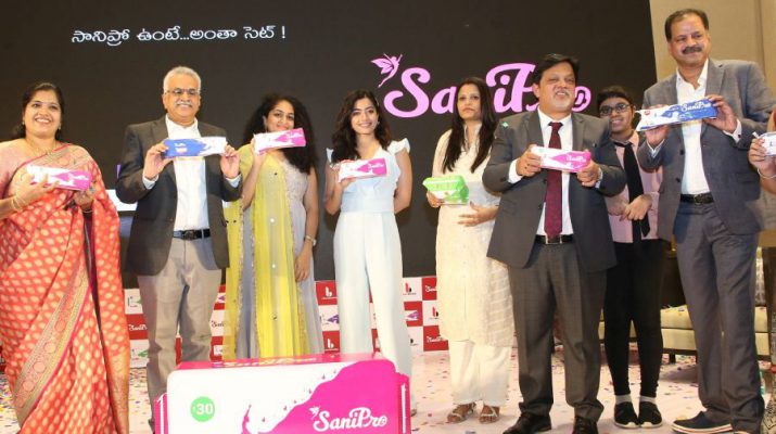 Actress Rashmika Mandanna as Brand Ambassador - Sanipro