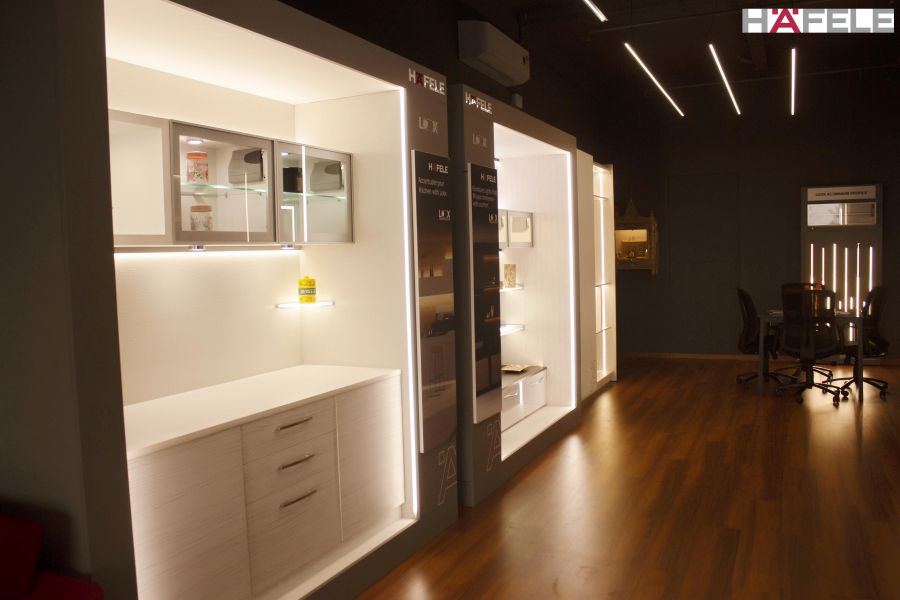 Hafele Experience Centre Ahmedabad - Loox Range of Furniture Lighting Solutions
